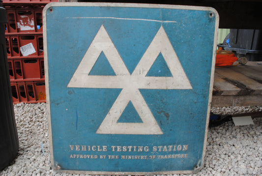 Genuine Metal MOT sign