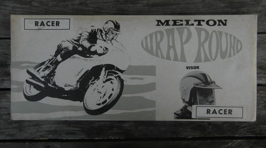 Vintage Melton Racer Wraparound visor