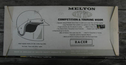 Vintage Melton Racer Wraparound visor