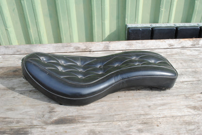 Vintage Authentic Quilted Leather motorcycle seat