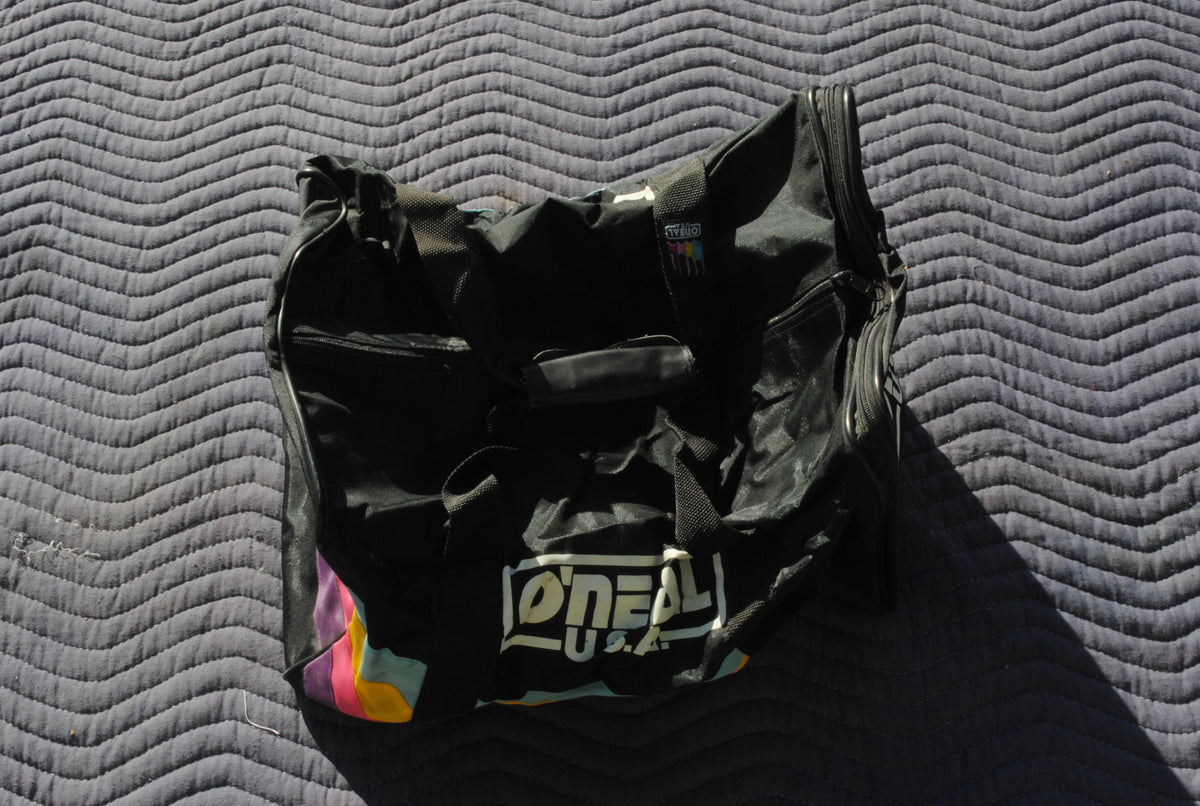 1990s Genuine O'Neal Black Duffel Bag