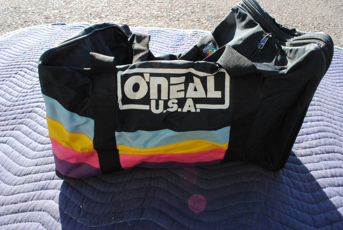 1990s Genuine O'Neal Black Duffel Bag
