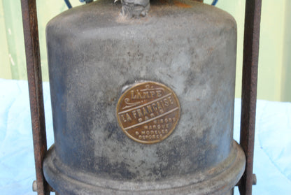 Vintage Lampe de Francaise Mining Lamp