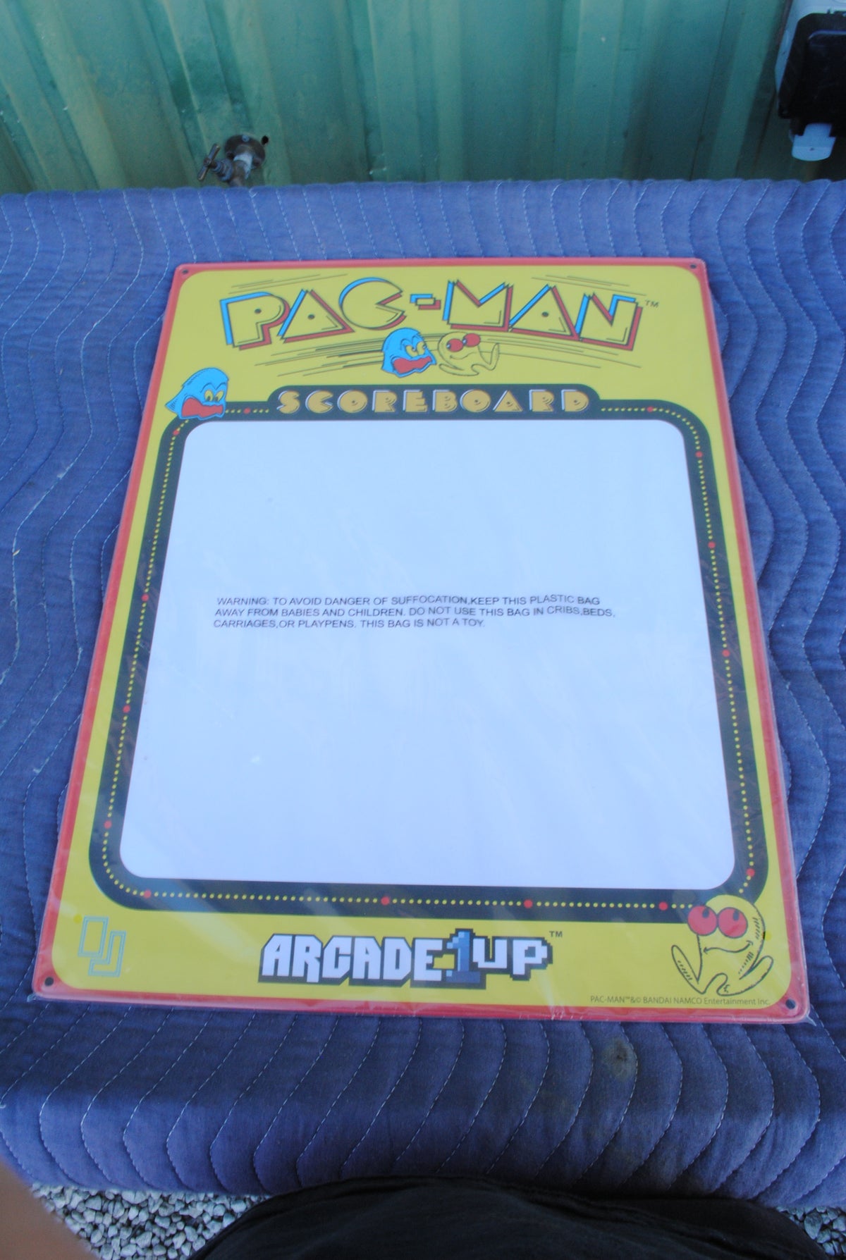 NOS Arcade1up Pacman tin whiteboard