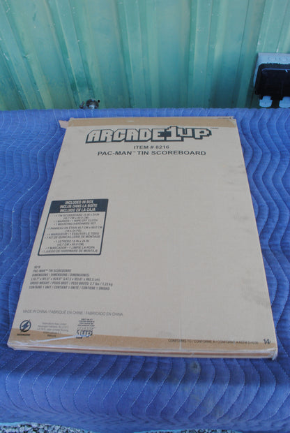 NOS Arcade1up Pacman tin whiteboard