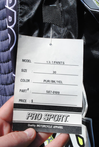NOS Genuine Pro Racing Motocross Racing Trousers Size 30