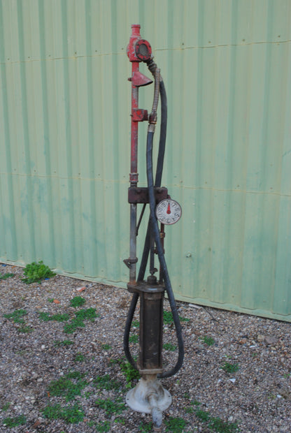 Gilbert and Barker Co. Vintage Skeleton manual Petrol pump