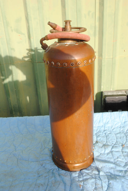 Vintage Brass fire extinguisher