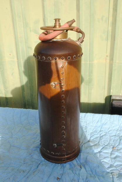 Vintage Brass fire extinguisher