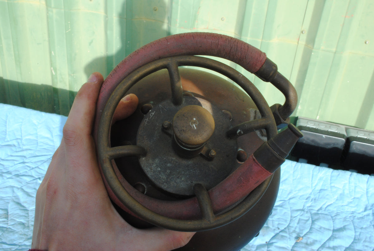 Vintage Brass fire extinguisher