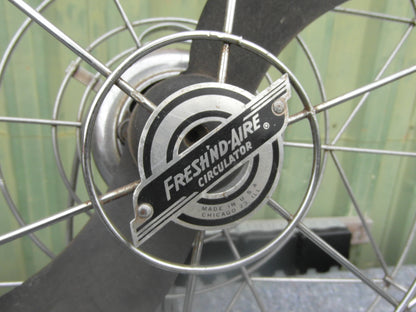1940s-1950s Vintage Fresh'nd aire Chrome Large Fan
