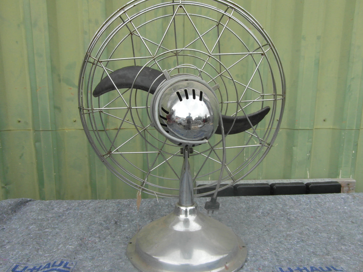 1940s-1950s Vintage Fresh'nd aire Chrome Large Fan