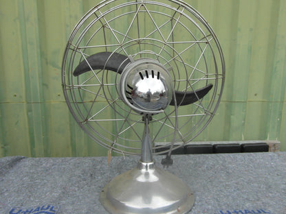 1940s-1950s Vintage Fresh'nd aire Chrome Large Fan