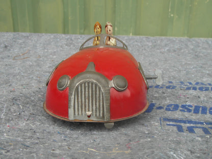 1930s Vintage LINDSTROM skeeter TIN WIND-UP bumper car