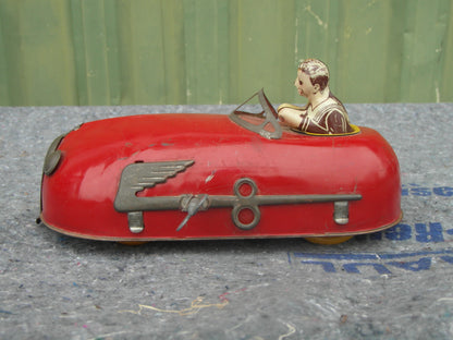 1930s Vintage LINDSTROM skeeter TIN WIND-UP bumper car