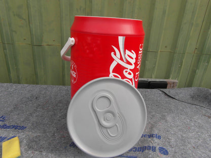 1980s-1990s Vintage Coca-Cola Giant Can Cooler/ Drinks cooler with Lid & handle