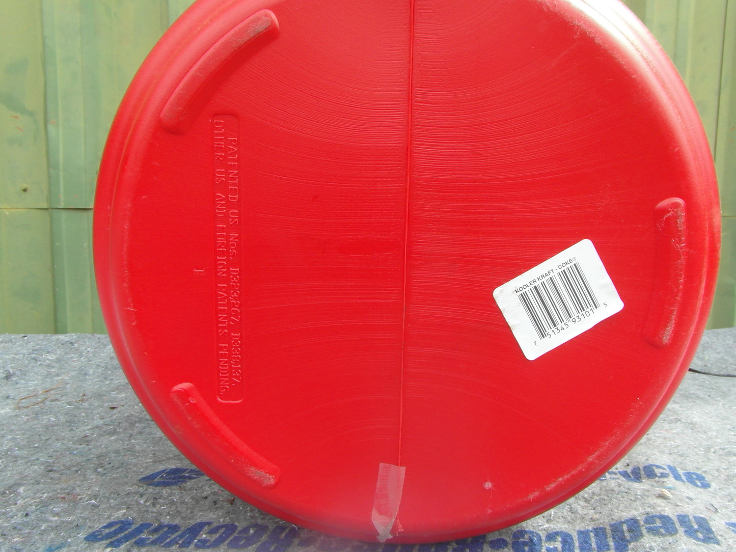 1980s-1990s Vintage Coca-Cola Giant Can Cooler/ Drinks cooler with Lid & handle