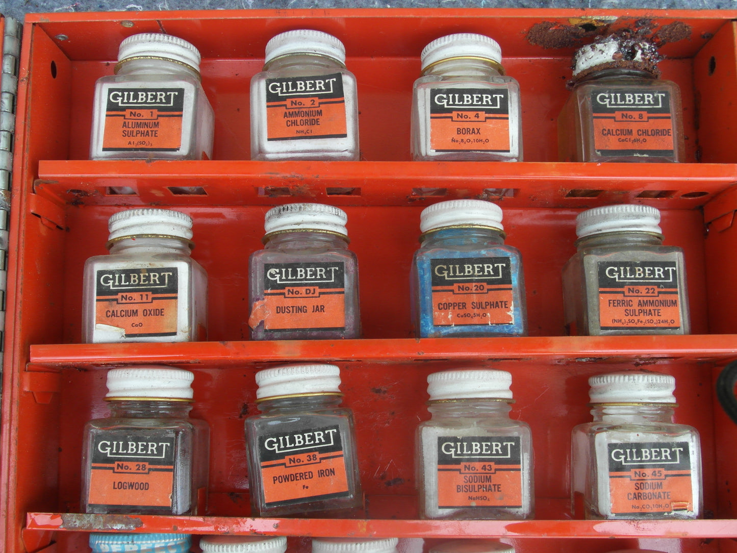 1956 Gilbert Chemistry Experiment Lab No.12033- Crime detection- vintage metal case