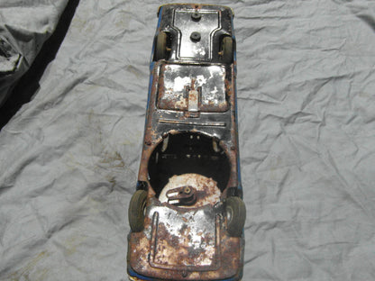 1950s Masudaya Sonicion Vintage Japanese pressed steel tin toy bus