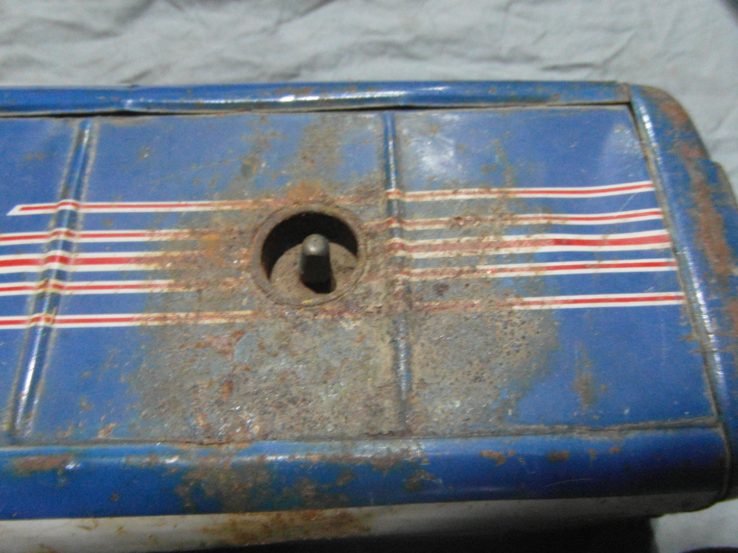 1950s Masudaya Sonicion Vintage Japanese pressed steel tin toy bus