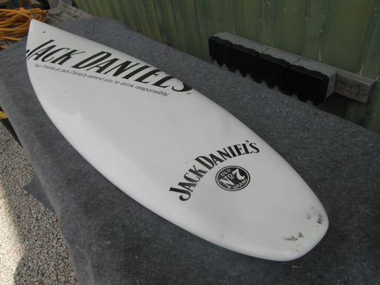 2000s Jack Daniel's old No.7 promotional surfboard- White & Black