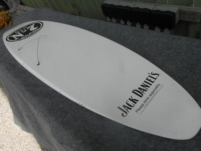 2000s Jack Daniel's old No.7 promotional surfboard- White & Black