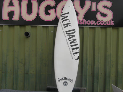 2000s Jack Daniel's old No.7 promotional surfboard- White & Black