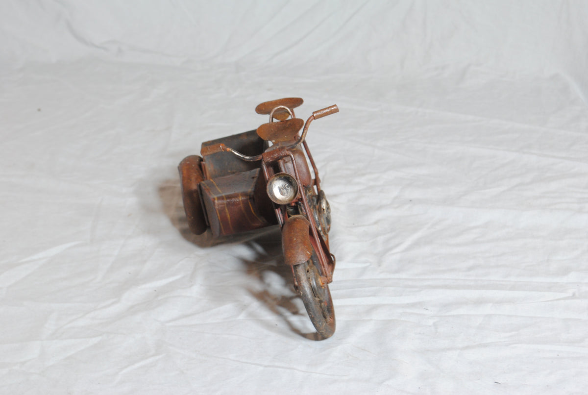 Metal Harley Davidson and Sidecar Model