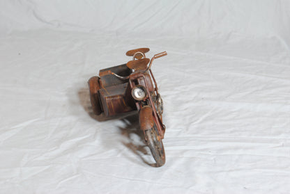 Metal Harley Davidson and Sidecar Model